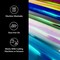 Holographic Permanent Vinyl HTV 6 Premium Permanent Vinyl Holographic Sheets Heat Transfer Holographic HTV Craft Foil Iridescent Opal Vinyl Sheets Without Roll in Gold Silver Chrome and Blue